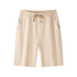 Men's Casual and Fashionable Pure Cotton Shorts with Drawstring