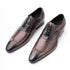 Handmade Men's Wedding Dress Brogue Shoes Genuine Leather Lace-Up Casual Fashion Footwear