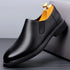Stylish Men's Oxford Dress Shoes for Business, Weddings, and Office Wear - Elegant Genuine Leather Slip-On Loafers for Casual Occasions