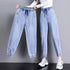 High Waist Denim Harlan Pants for Women Casual Ankle Length