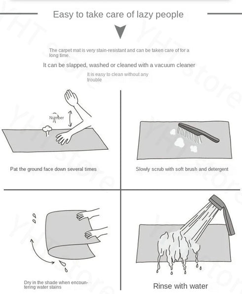 Artistic Luxury Large Living Room Carpet Comfortable Soft Bedroom Rug Minimalist Design