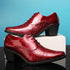 Luxury Designer Red Leather Men's Oxford Wedding Dress Shoes