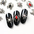 Halloween Spider Nail Art Charms - 3D Alloy Rhinestones for Stylish DIY Manicure and Nail Decor Accessories, Perfect for Gothic Punk and Retro Designs