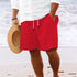 Men's Casual Beach Shorts - Solid Color Loose Fashion Pants