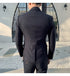 Slim Fit Men's Three Piece Suit with Vest and Trousers for Wedding