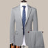 Men's Fashion Business Suit Two-Piece Set for Weddings and Banquets