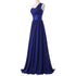 Bridesmaid Dress A Line Chiffon One Shoulder Pleated Back Lace Up Floor Length Wedding Dress