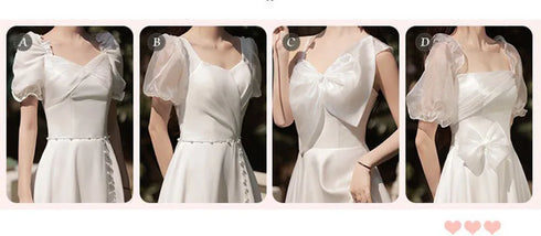Bridesmaid Dress Floor Length Jersey Gown With Ruched Bow Sweetheart Neckline For Wedding Party Dress