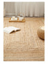 Hand-Woven Jute Carpet for Living Room Multi-Scene Use Double-Sided Entrance Mat