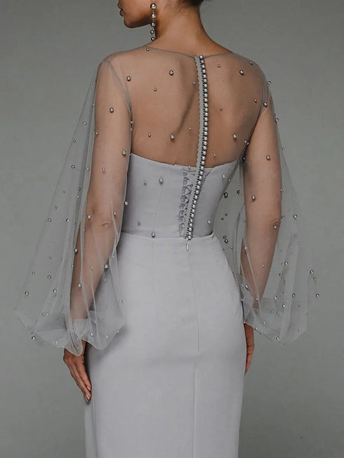 Sexy Wedding Dresses for Women Casual O-Neck Long Dress Elegant Evening Style