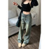Vintage Wide Leg Jeans for Women - Stylish Casual Trousers Perfect for Spring Streetwear, Loose Fit High Waist Denim Pants Ideal for Effortless Wide Leg Jeans Outfit Inspirations
