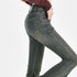 Ripped High Waist Flared Jeans For Women Retro Denim Trousers Casual Street Style Classic Fit