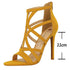 Roman Style Stiletto Heels Peep Toe Pumps for Women - Sexy Hollow Out Sandals