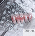 5D Embossed Nail Art Stickers - Semi-Transparent White Bowknots Adhesive Sliders for Creative Manicure Decorations and Nail Art Accessories