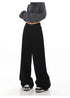 Stylish Wide Leg Black Jeans for Women - Embrace Korean Fashion Streetwear with Baggy Straight Denim Pants Perfect for Fall Outfits and Casual Days