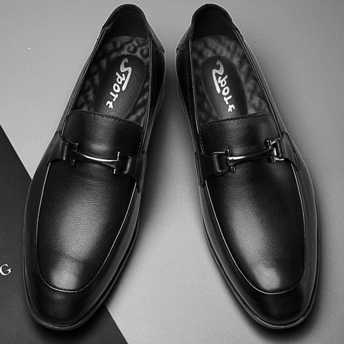 Luxury Handmade Men's Casual Loafer Shoes - Genuine Leather Slip-On Moccasins for Formal and Everyday Occasions