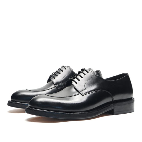Classic Italian Luxury Men's Elegant Leather Lace Up Oxfords Business Footwear