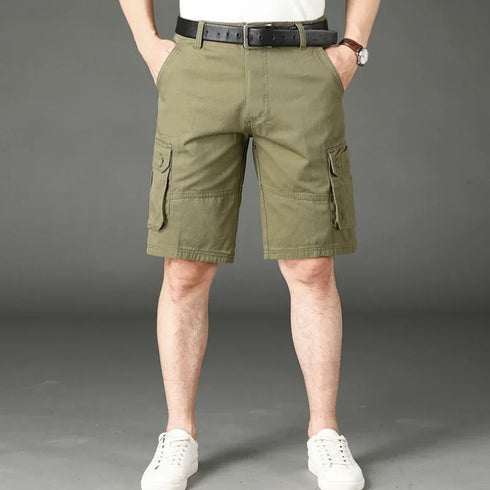 Khaki Half Men's Cargo Shorts Bermuda Designer Jogger Pants