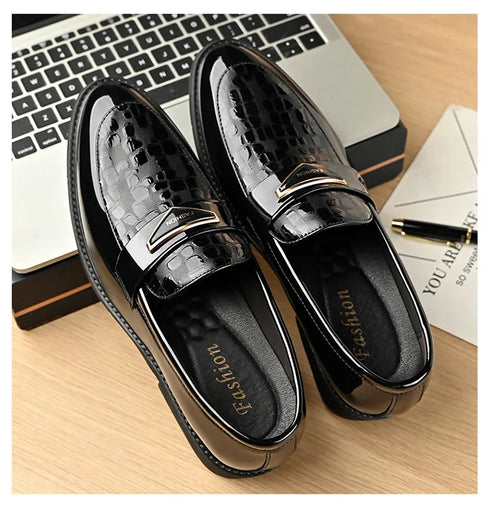 Large Size Men's Dress Shoes Soft Sole Casual Wedding Footwear