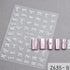 5D Embossed Nail Art Stickers - Semi-Transparent White Bowknots Adhesive Sliders for Creative Manicure Decorations and Nail Art Accessories