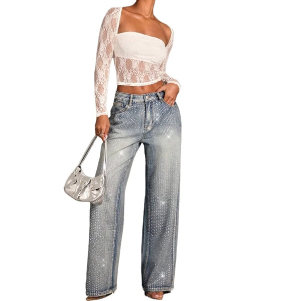 High Waisted Jeans Baggy Denim Pants For Women Casual Vintage Inspired Everyday Comfort
