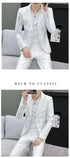Men's Shiny 2-Piece Suit Set for Weddings - Smart Casual Style with Jacket and Pants