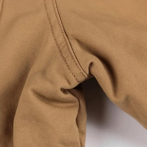 Men's Detachable Hooded Fleece-Lined Jacket for Autumn and Winter - Casual Thickened Pure Cotton Outerwear Coat with Turtleneck and Zipper Closure