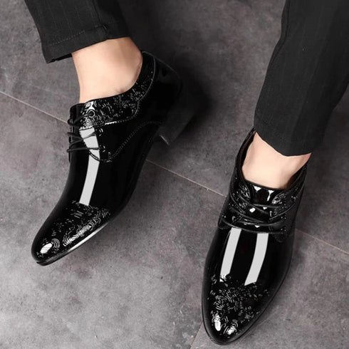 Elegant Lace-Up Brogue Oxfords for Men – Formal Dress Shoes Perfect for Weddings, Office Wear, and Special Occasions