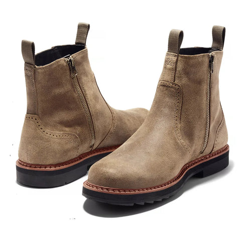 Stylish Handmade Men's Chelsea Boots - Comfortable Retro Leather Footwear for Commute and Adventure