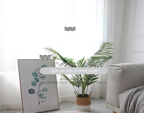 Plush Round Rug Mat for Living Room and Bedroom Home Decor