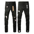 24fw American Fashion Retro Washed Ripped Denim Pants
