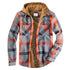 Men's Casual Plaid Hooded Zipper Jacket - Cozy Winter Outerwear for Stylish Adventures
