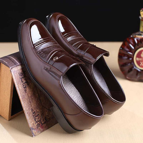 Stylish Men's Oxford Dress Shoes - Formal Round Toe Business and Wedding Loafers for Every Occasion, Comfortable and Breathable Fashion Footwear