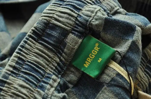 Graphic Plaid Shorts for Men Drawstring Designer Summer Cotton Stylish Thin