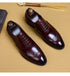 Genuine Cow Leather Brogue Oxford Shoes for Men Vintage Handmade Casual Flats