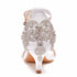 Glamorous Rhinestone Strappy Summer Pumps with 5cm Stiletto Heels for Women