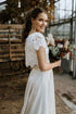 Customized Bohemian Wedding Dresses Two Pieces Lace Top Gown