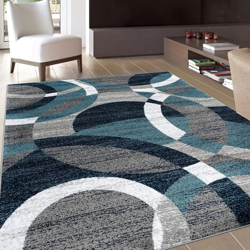 Nordic Geometric Area Rug for Living Room Modern Luxury Decor