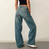 Casual Vintage Wide Leg Jeans for Women - Baggy Low Waist Boyfriend Pants Perfect for Cyber Grunge Streetwear and Fall Outfits with Jeans
