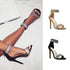 Summer Glam Thin High Heel Party Sandals - Elegant Gladiator Pump