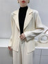 Elegant Pleated Long-Sleeved Jacket for Women - Comfortable Casual Suit with Thickened Design for Spring and Autumn Wear