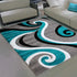 Modern Geometric Area Rug for Living Room Bedroom Decor Anti Slip Floor Mat