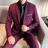 Fashion Business Casual Suit Set for Men with Vest and Trousers for Wedding