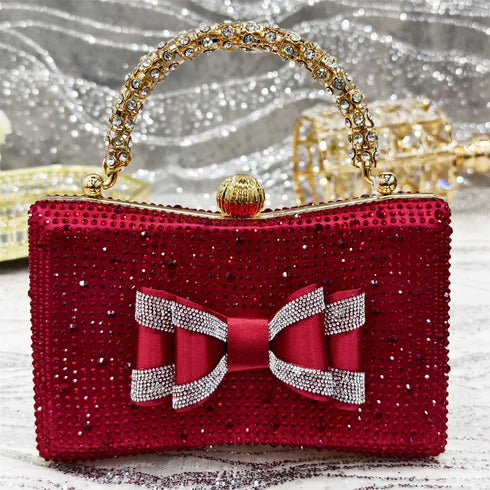 Italian Design Elegant Women's Rhinestone Heels Set