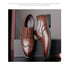 Men Classic Retro Brogues Lace Up Business Leather Shoes Formal Office Flats Wedding Party Oxford Shoes