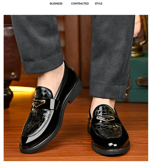 Large Size Men's Dress Shoes Soft Sole Casual Wedding Footwear