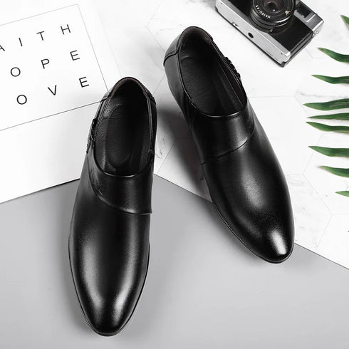 Luxury Leather Oxfords Shoes for Men Stylish Dress Shoes for Business Party and Office
