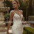 Exquisite Wedding Dresses Gorgeous Bridal Gowns Lace Tiered Robes Backless Spaghetti Straps