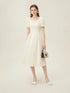 FSLE Swan Dress French Style High Waist Dress for Women