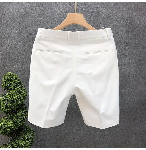 High-End Light Business Suit Shorts Men's Slim Casual Shorts